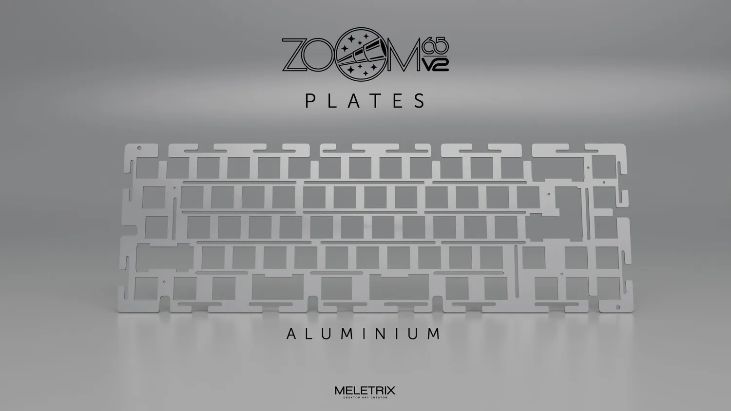 CoffeeKeys Zoom65 V2 plate tastiera alluminio
