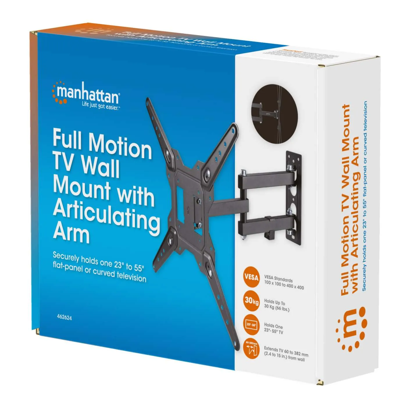 Manhattan supporto TV parete 23-55" full-motion 30 kg