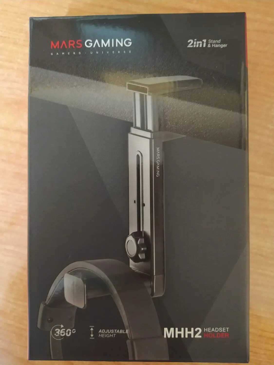 Mars Gaming MHH2 supporto cuffie nero doppio regolabile