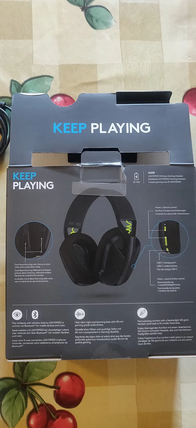 Logitech G G435 cuffie gaming wireless nere Bluetooth