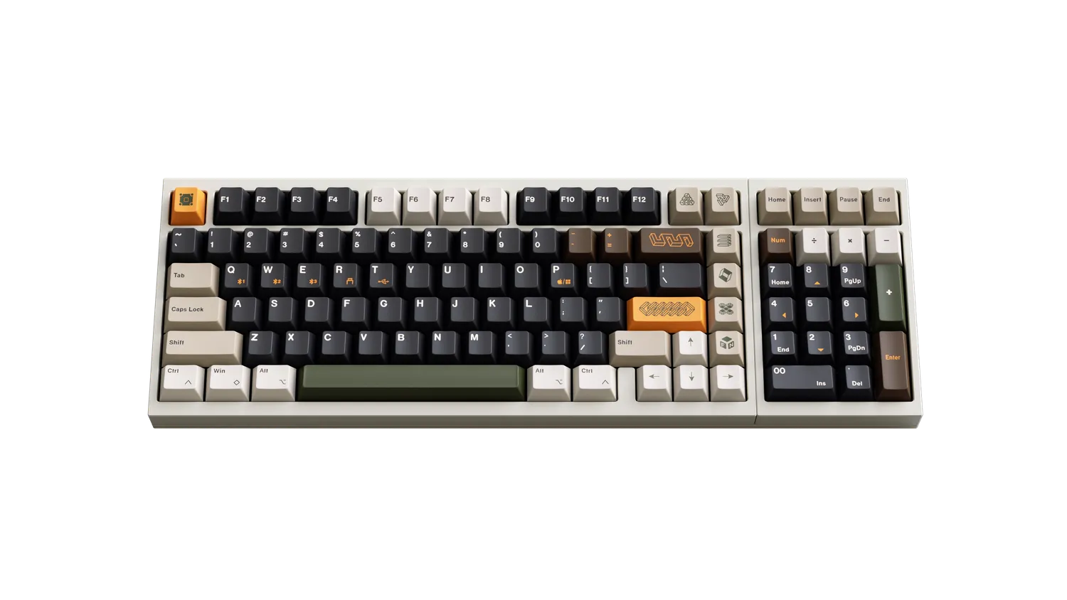 Luminkey 98 tastiera Jade Green Gateron Sylva