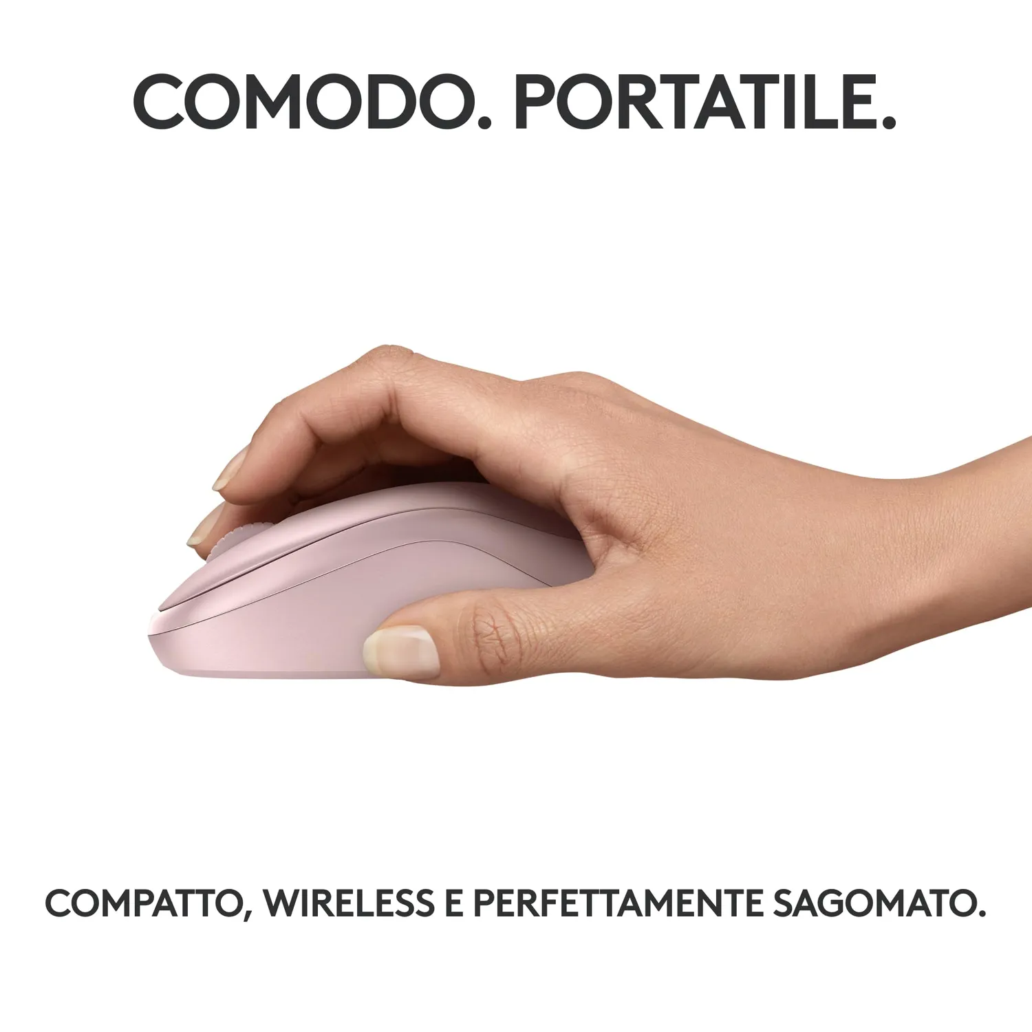 Logitech M240 mouse wireless rosa silenzioso Bluetooth