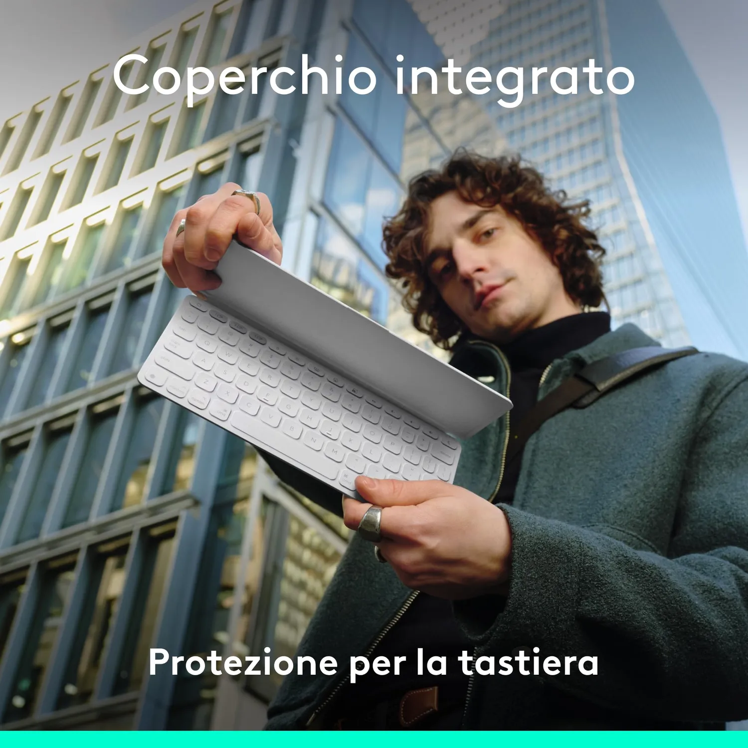Logitech Keys-To-Go 2 tastiera tablet grigio chiaro ITA