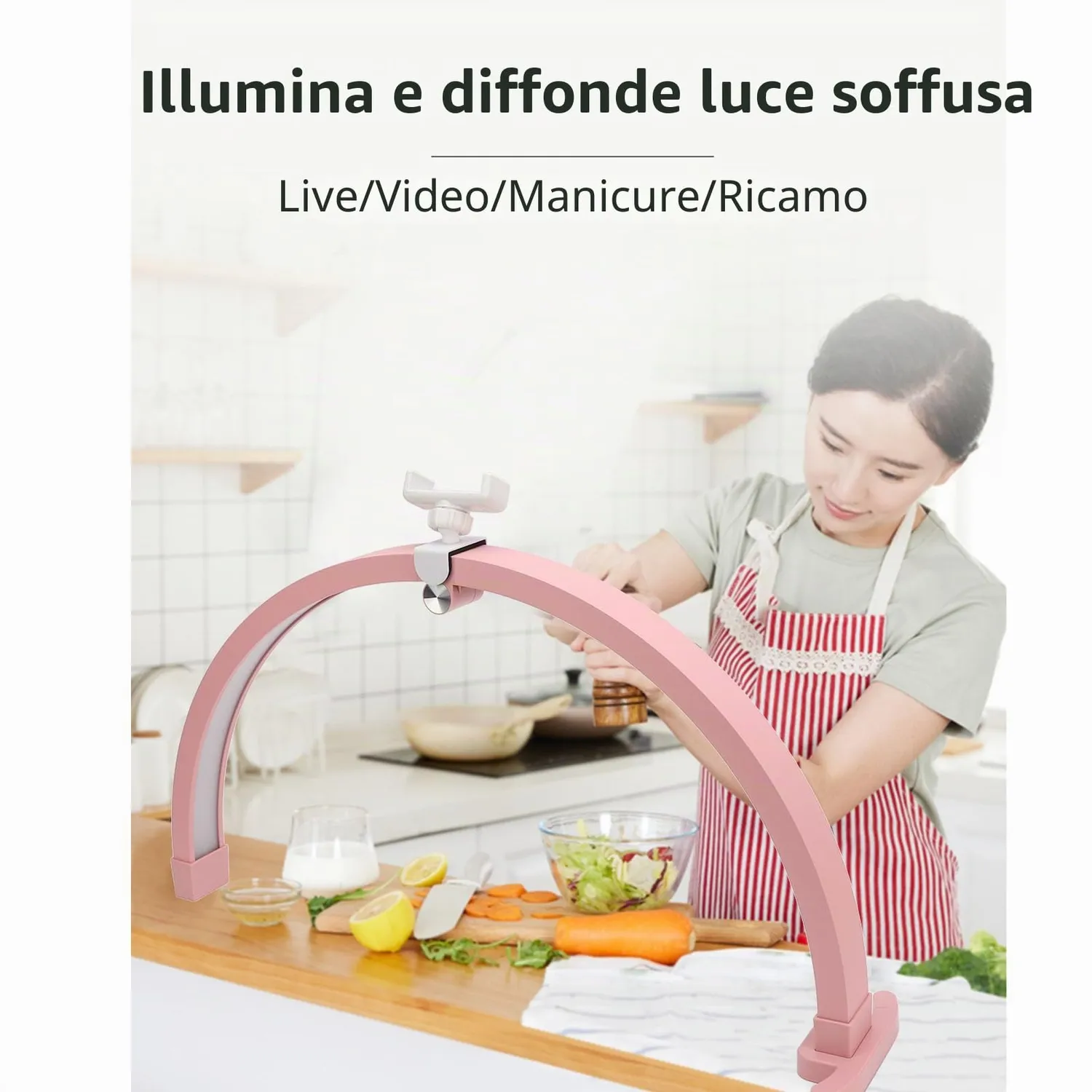 Zunate lampada mezzaluna 22" 20W 3200-5600K telefono