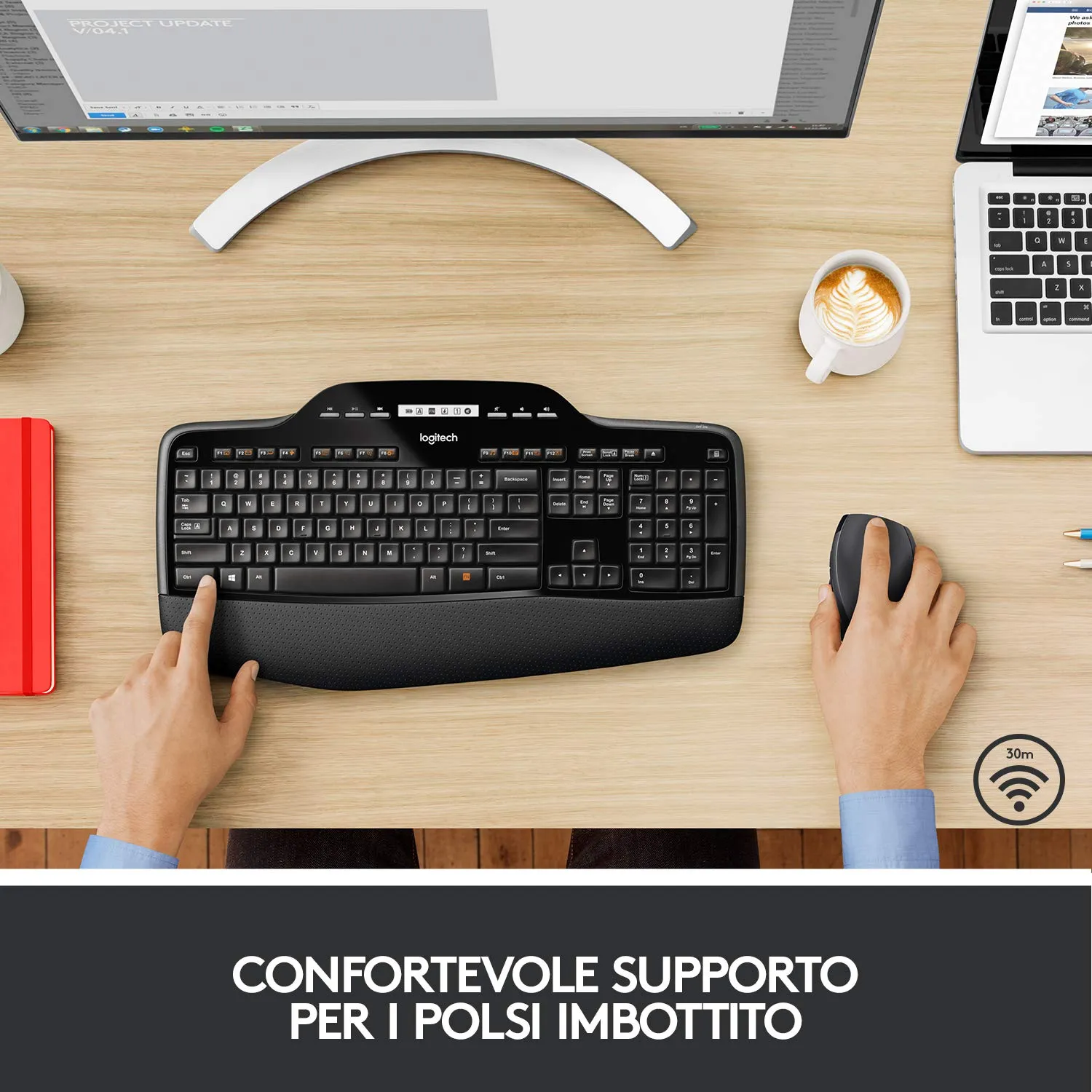 Logitech MK710 combo tastiera mouse wireless ITA QWERTY