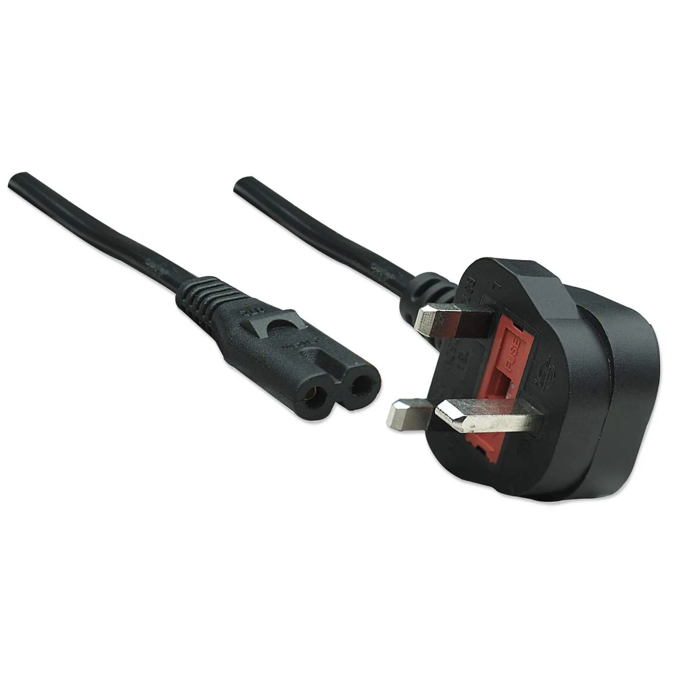 Manhattan cavo alimentazione C7 BS1363 1,8 m nero UK