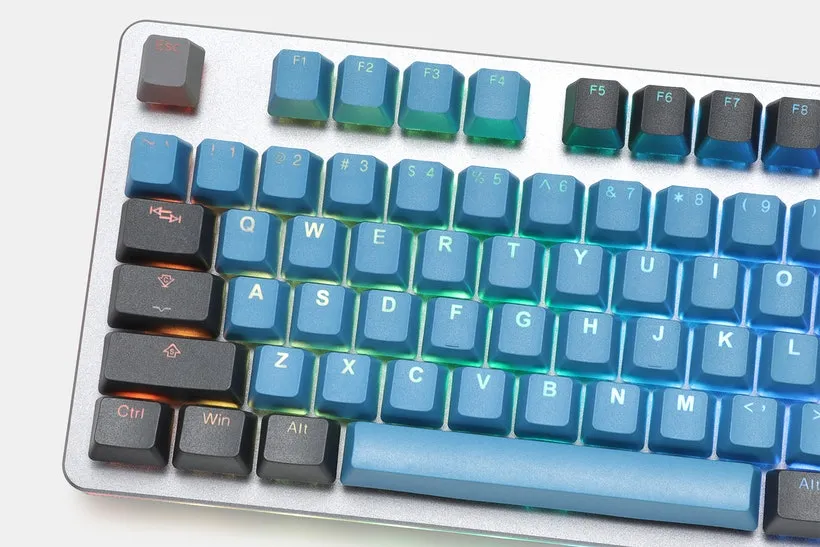 Tai-Hao Deep Forest Blue set keycap PBT retroilluminato