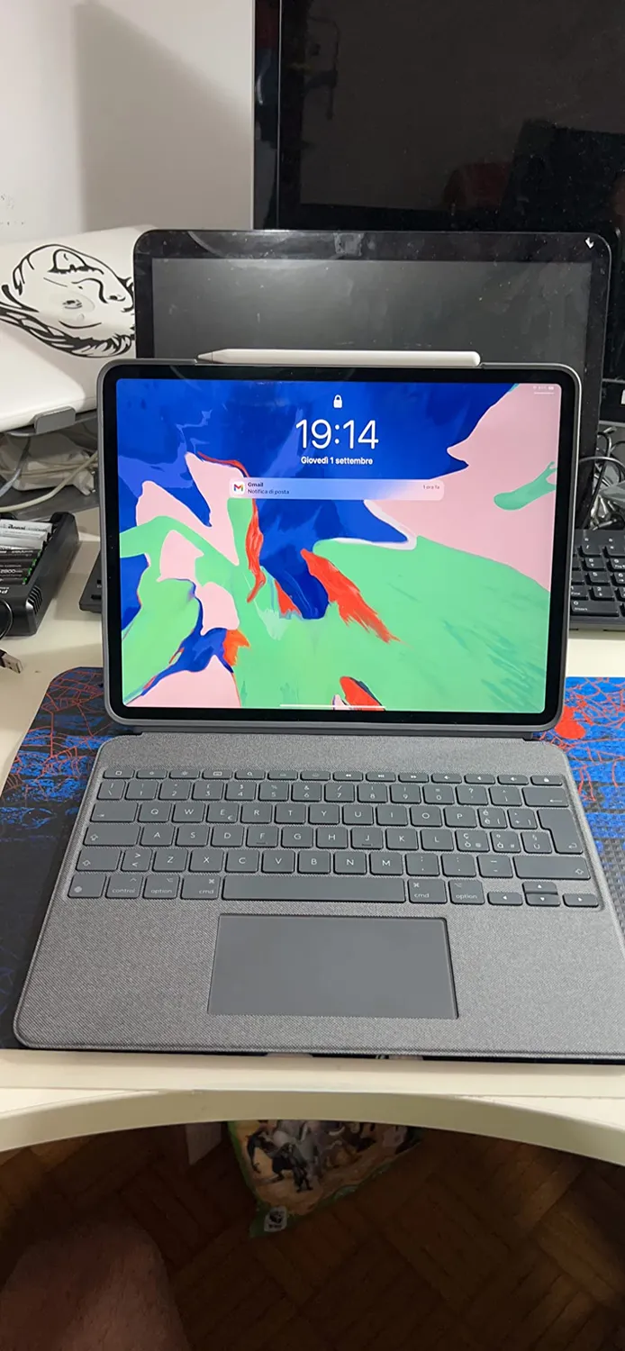 Logitech Combo Touch Custodia Tastiera iPad Pro 12,9 Grigio ITA