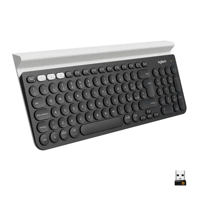 Logitech K780 tastiera wireless grigia bluetooth ITA QWERTY