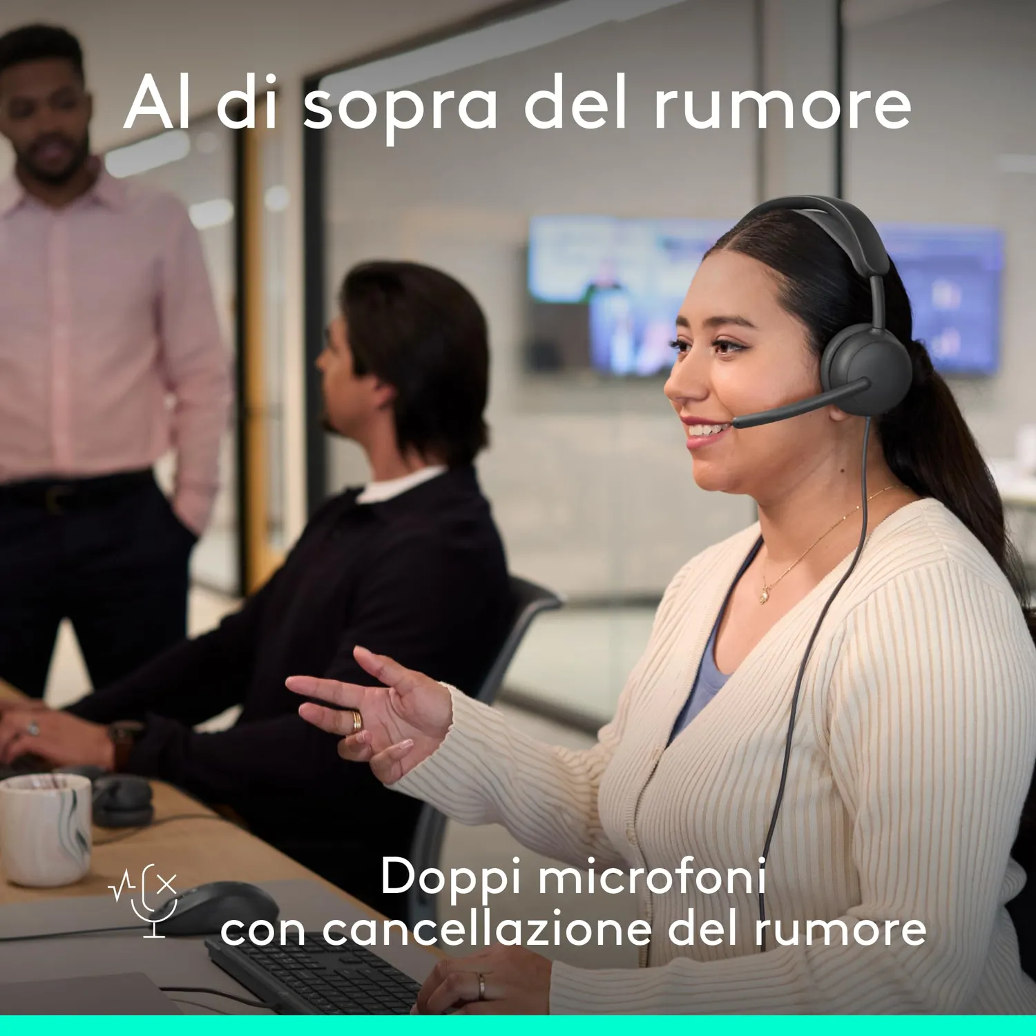 Logitech Zone Wireless 2 cuffia bluetooth Zoom grafite ANC