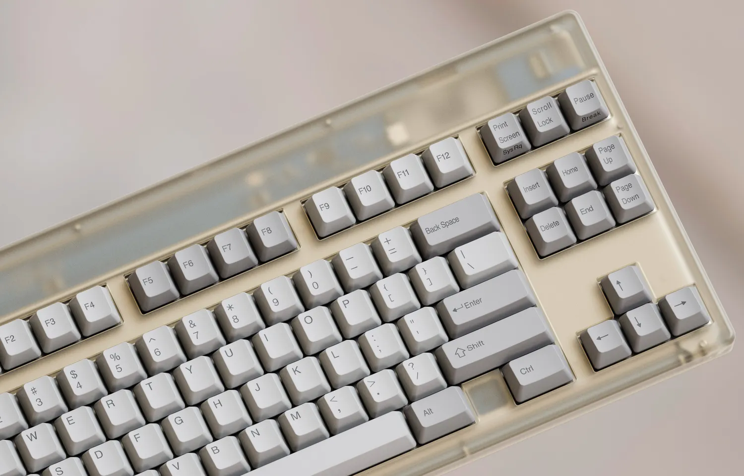 CoffeeKeys RF-8X case tastiera TKL policarbonato