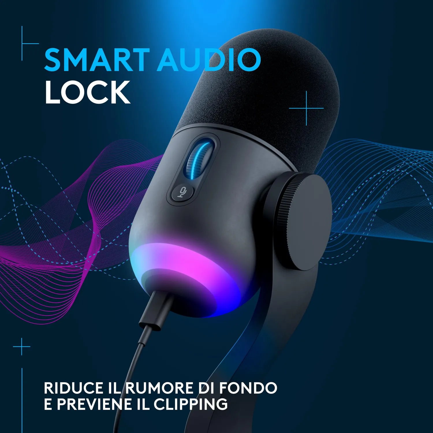 Logitech G Yeti GX microfono USB RGB nero