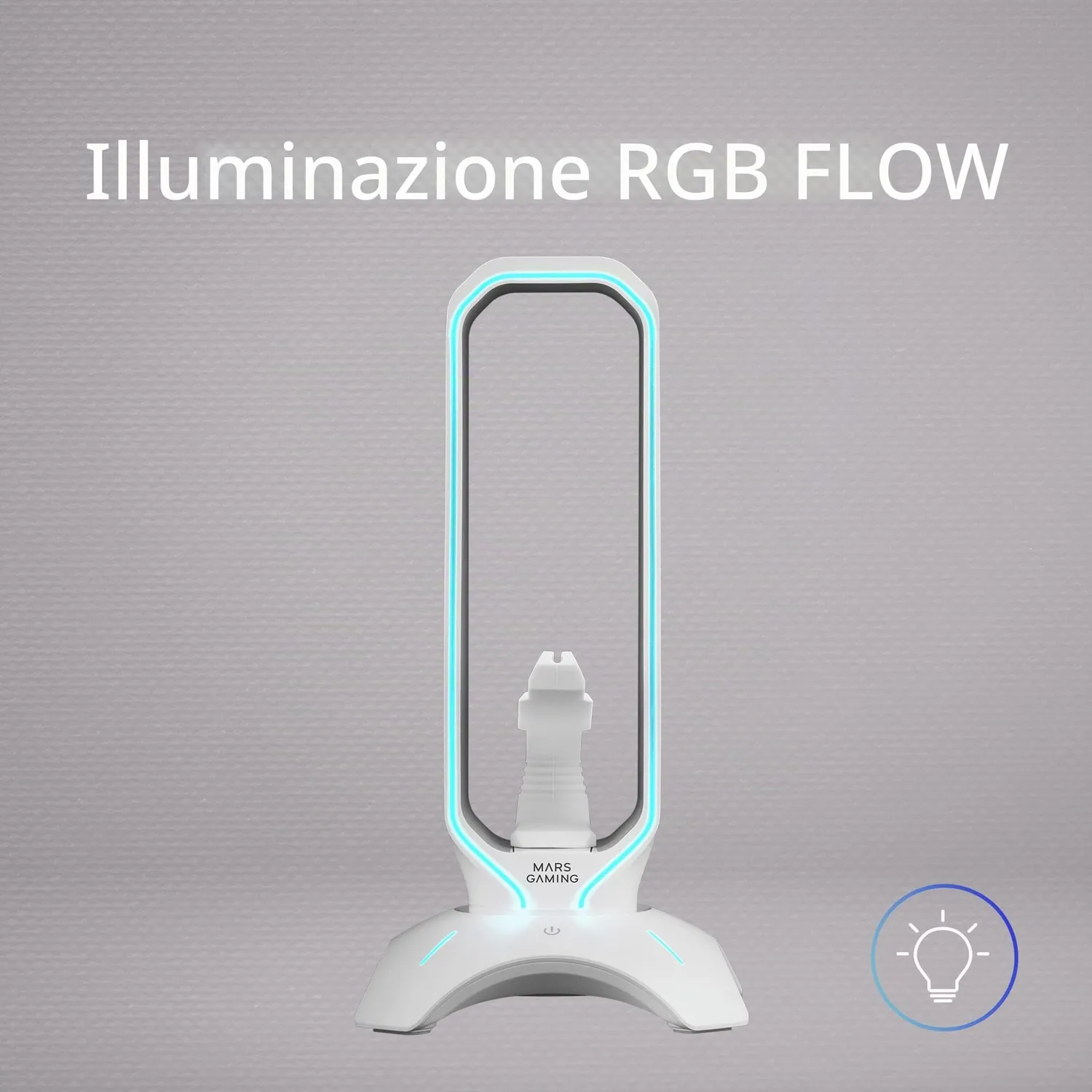 Mars Gaming MHHPRO supporto cuffie gaming bianco RGB