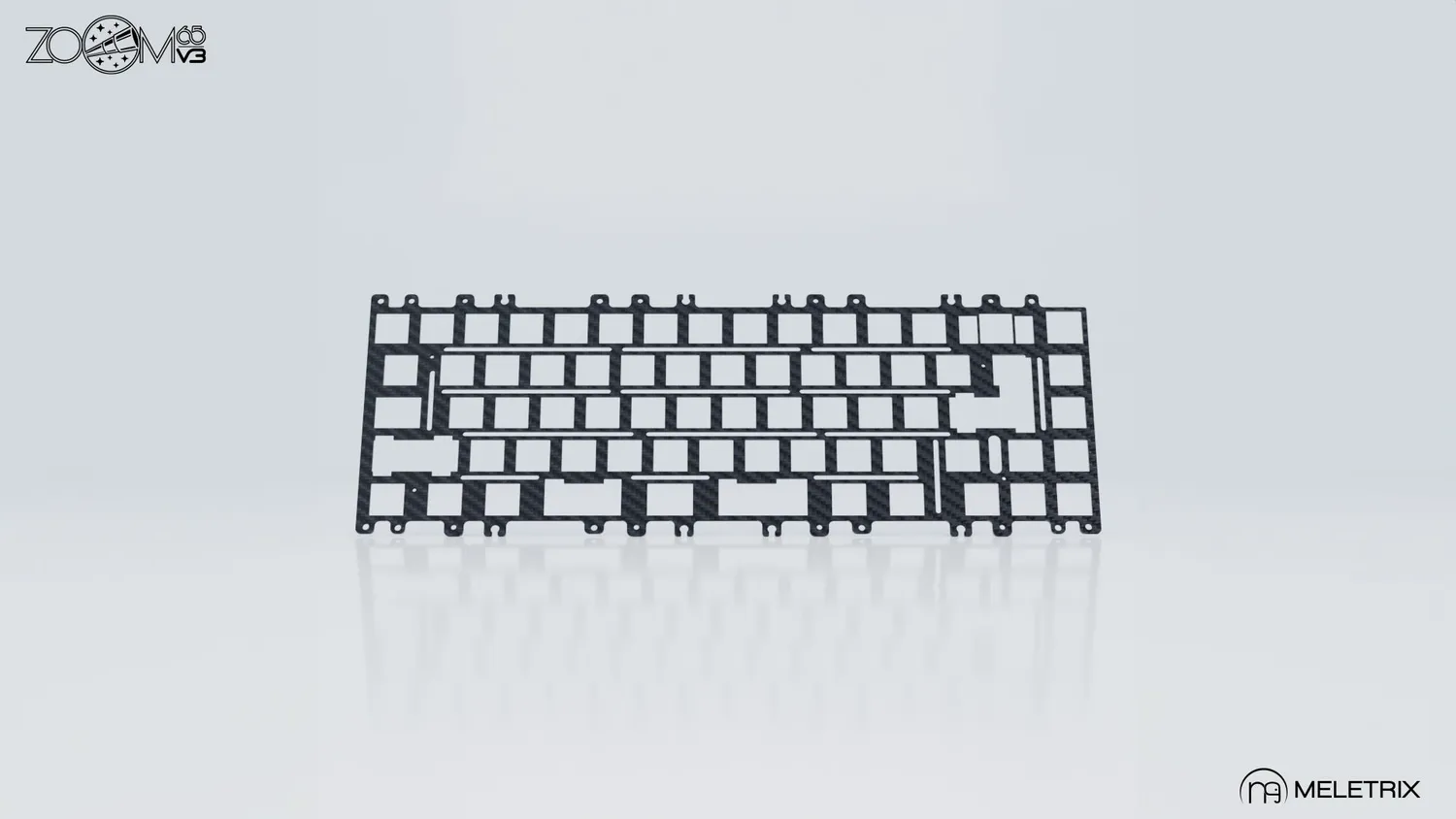 Meletrix Zoom65 V3 plate PC per tastiera