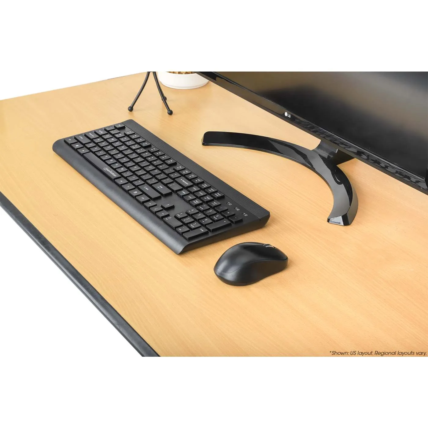 Manhattan MWK7350 Kit Tastiera e Mouse Wireless 2,4 GHz