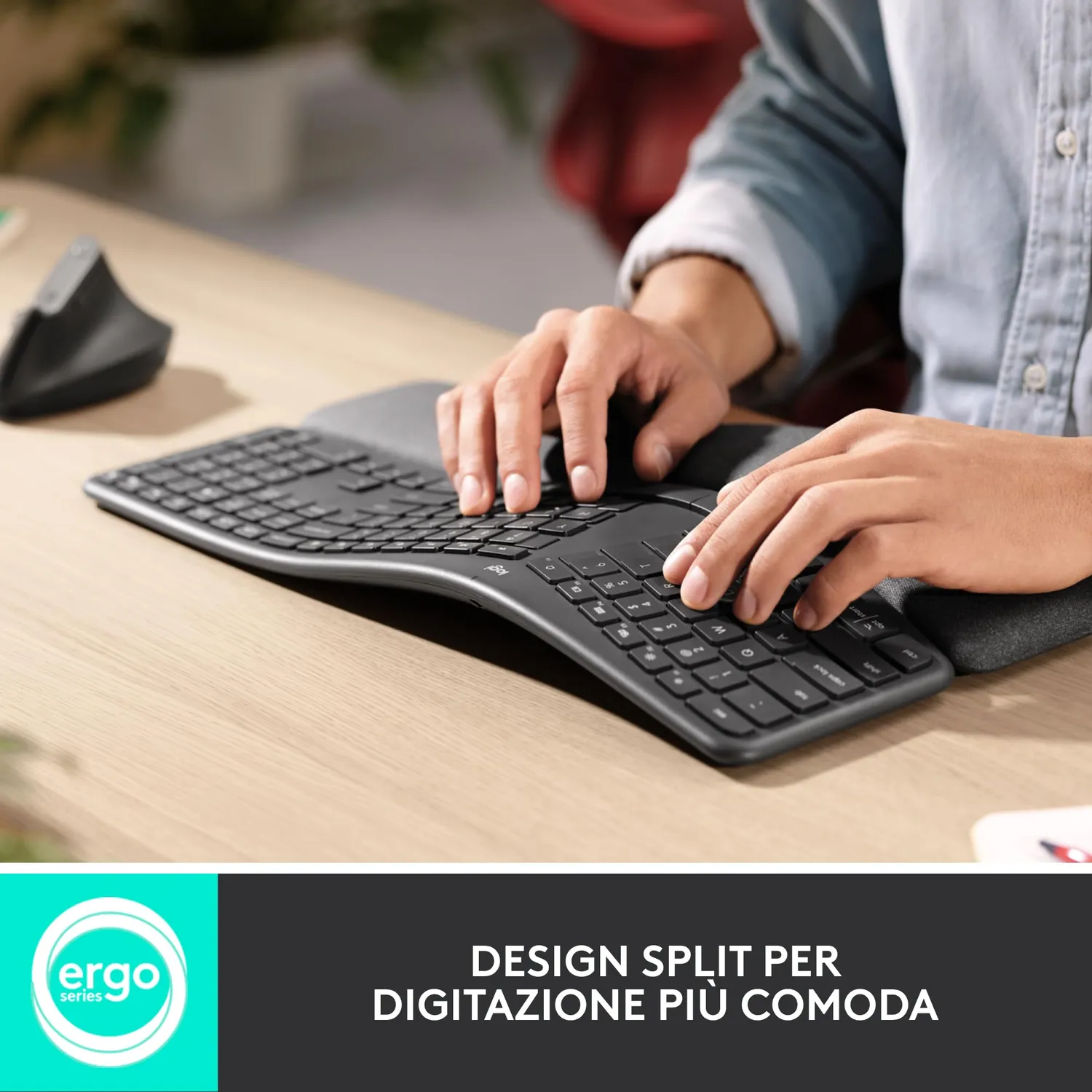 Logitech ERGO K860 tastiera wireless ITA ergonomica