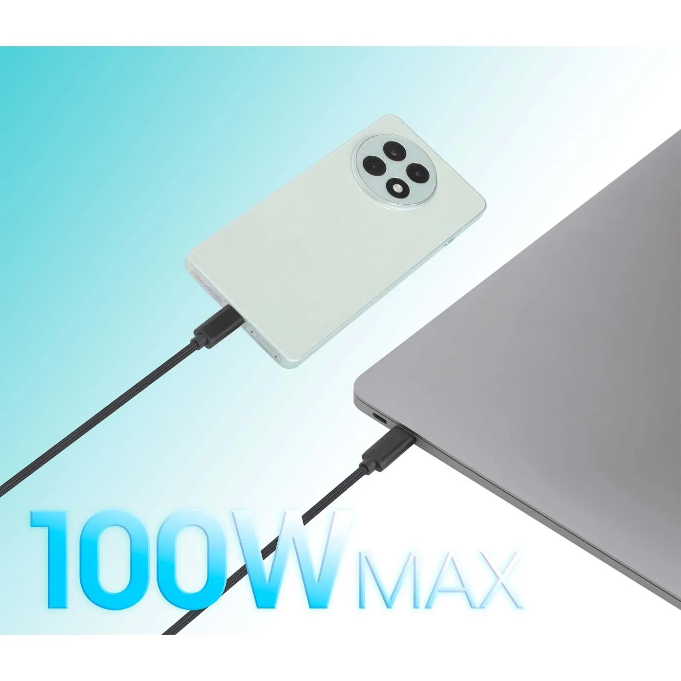 Manhattan Dual cavo ricarica USB-C 100W 2 m doppio