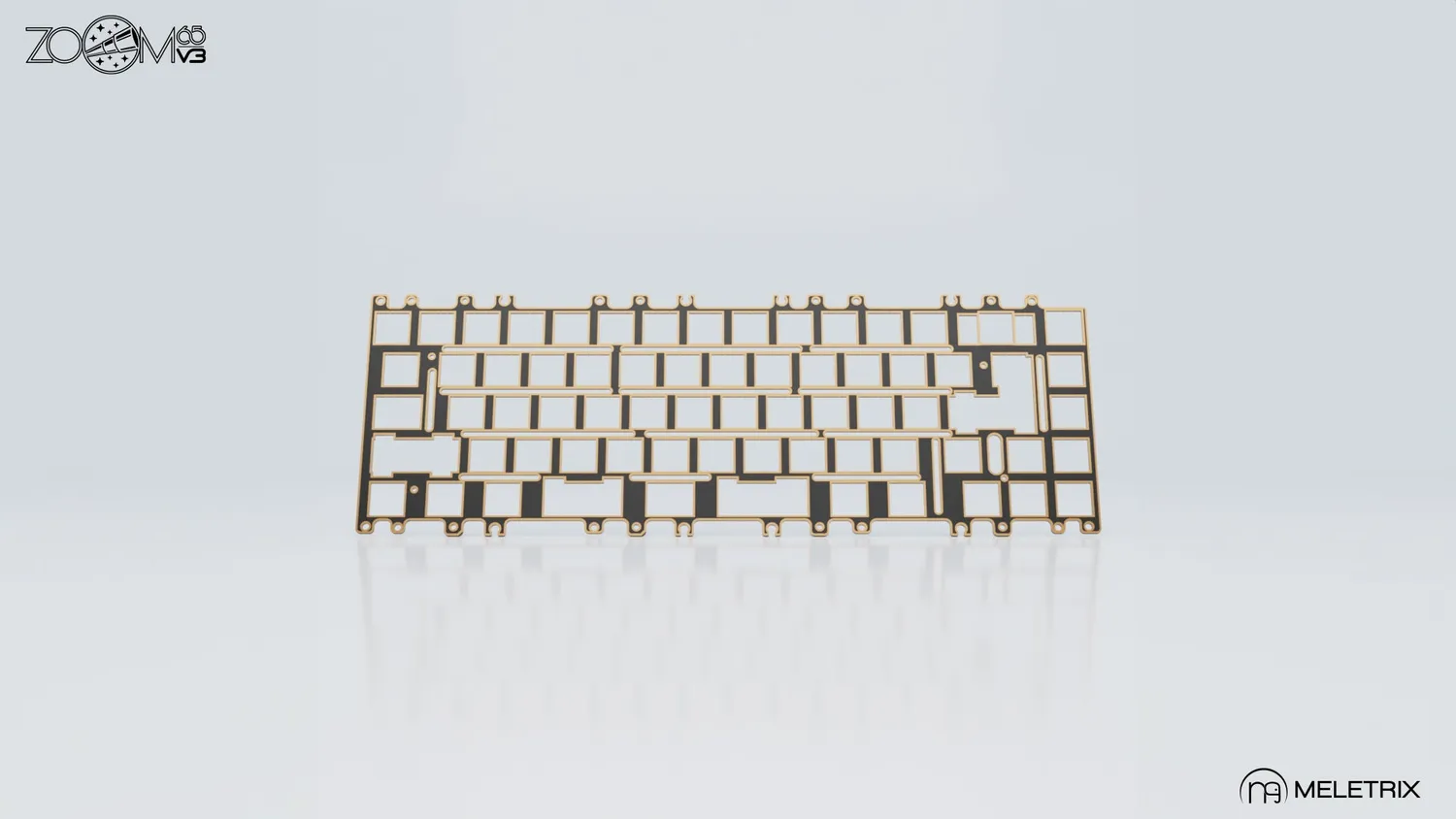 Meletrix Zoom65 V3 plate PC per tastiera