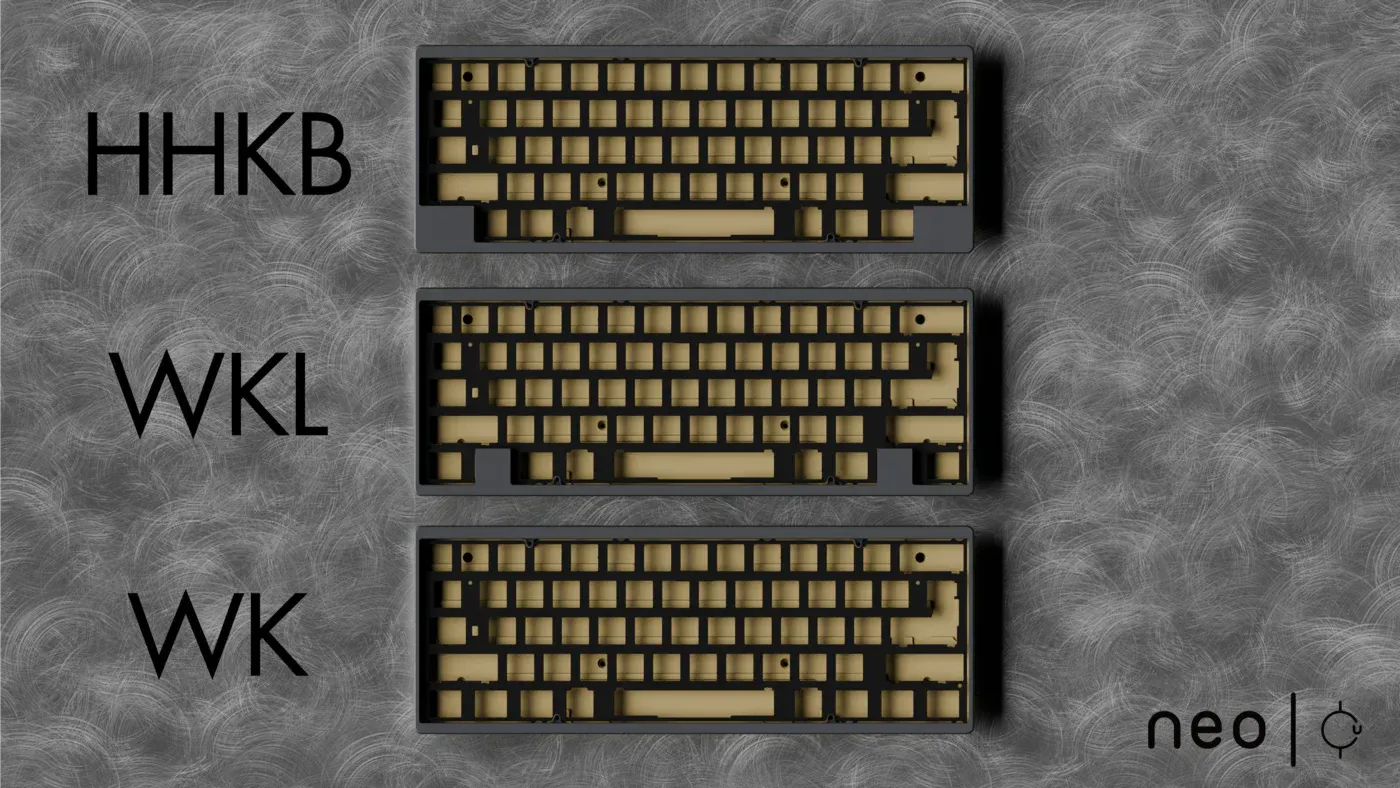CoffeeKeys Neo60 CU tastiera 60% silver unibody