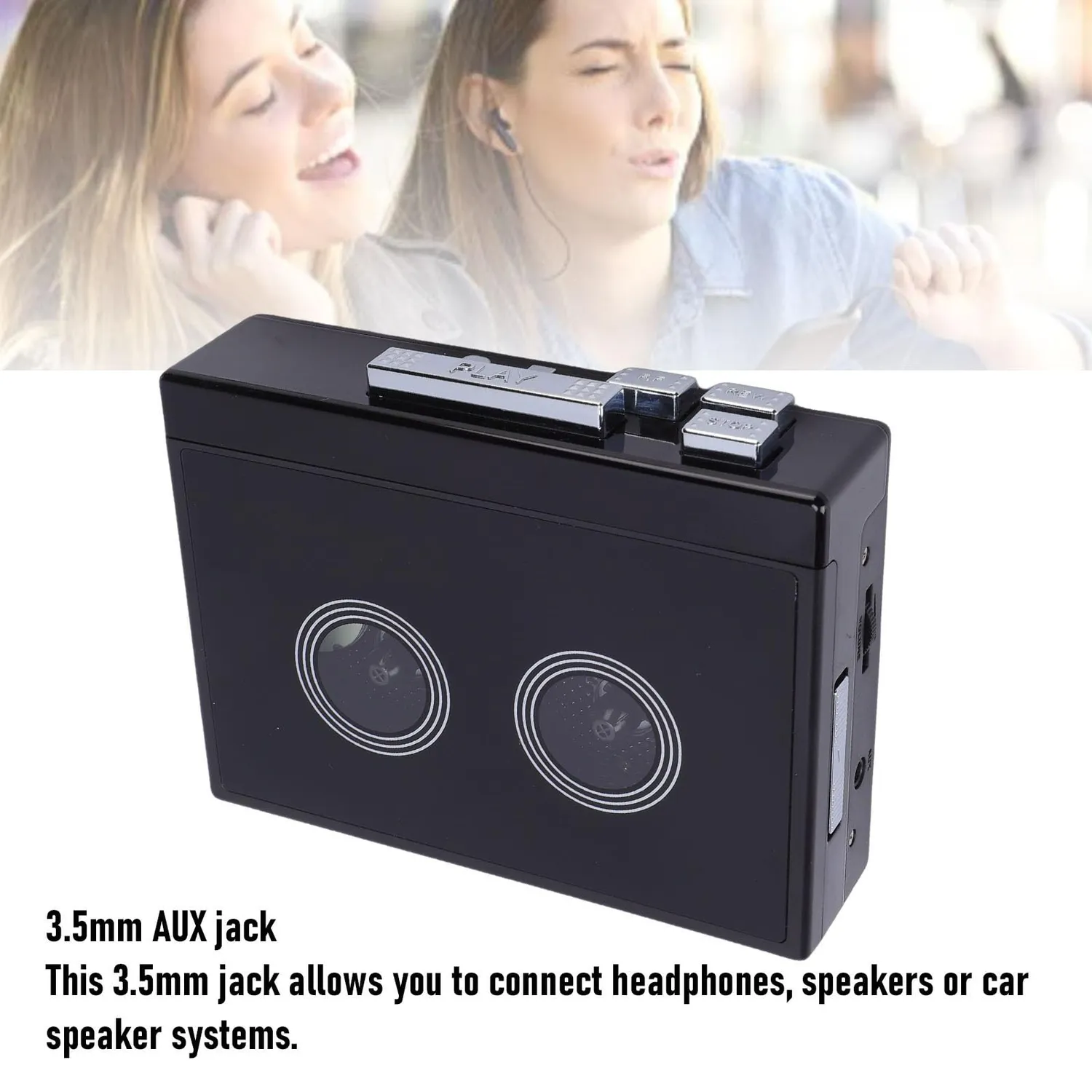 Zunate lettore cassette portatile MP3 USB AUX ABS