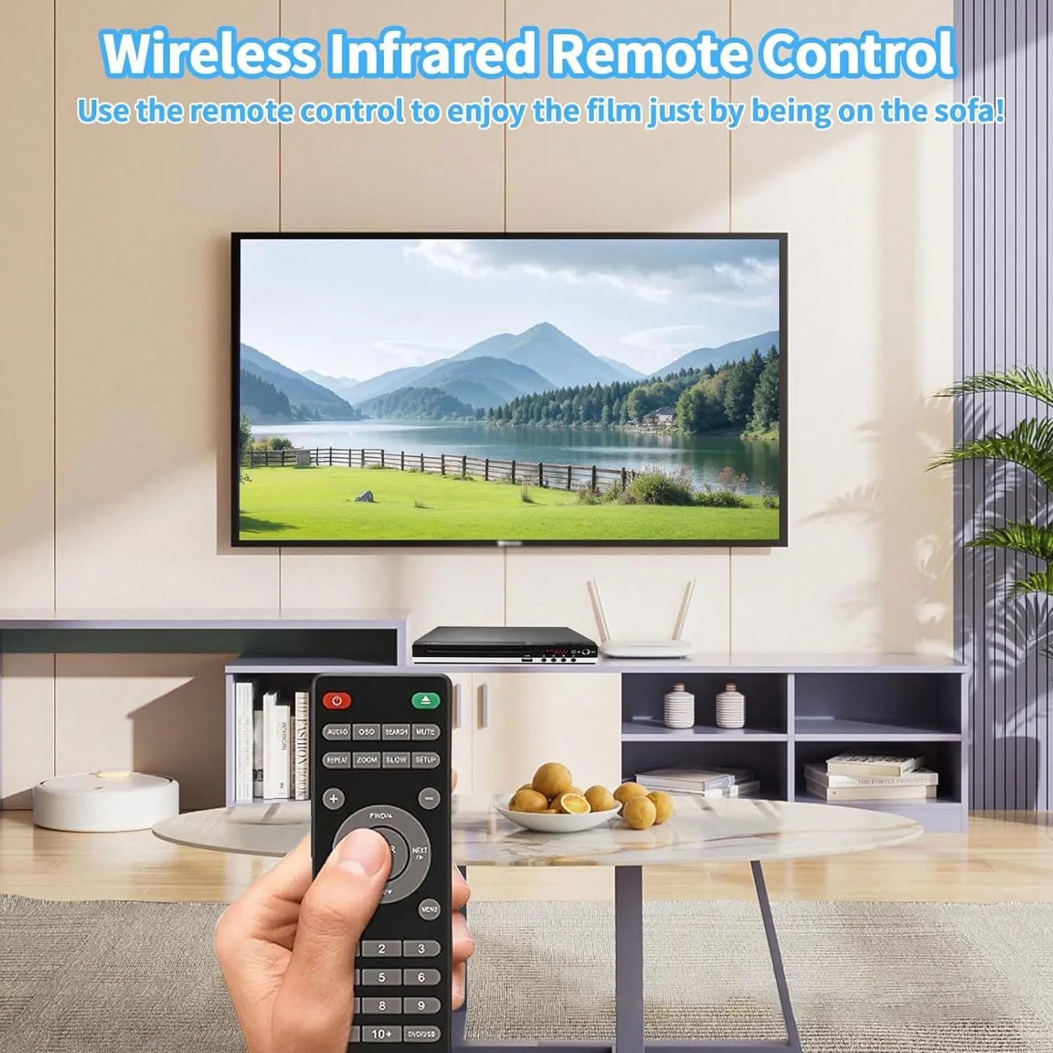 Zunate Lettore DVD 1080P Multi Regione USB Telecomando