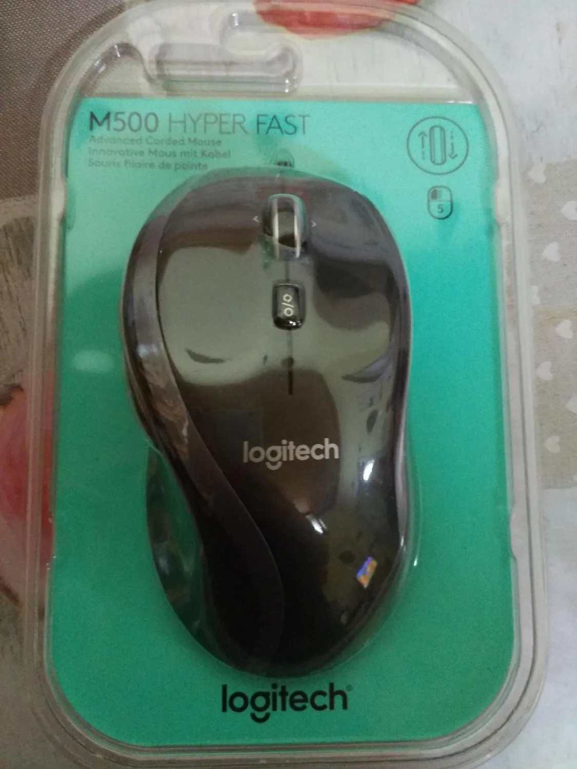 Logitech M500 Mouse Cablato USB iperveloce laser 1000DPI