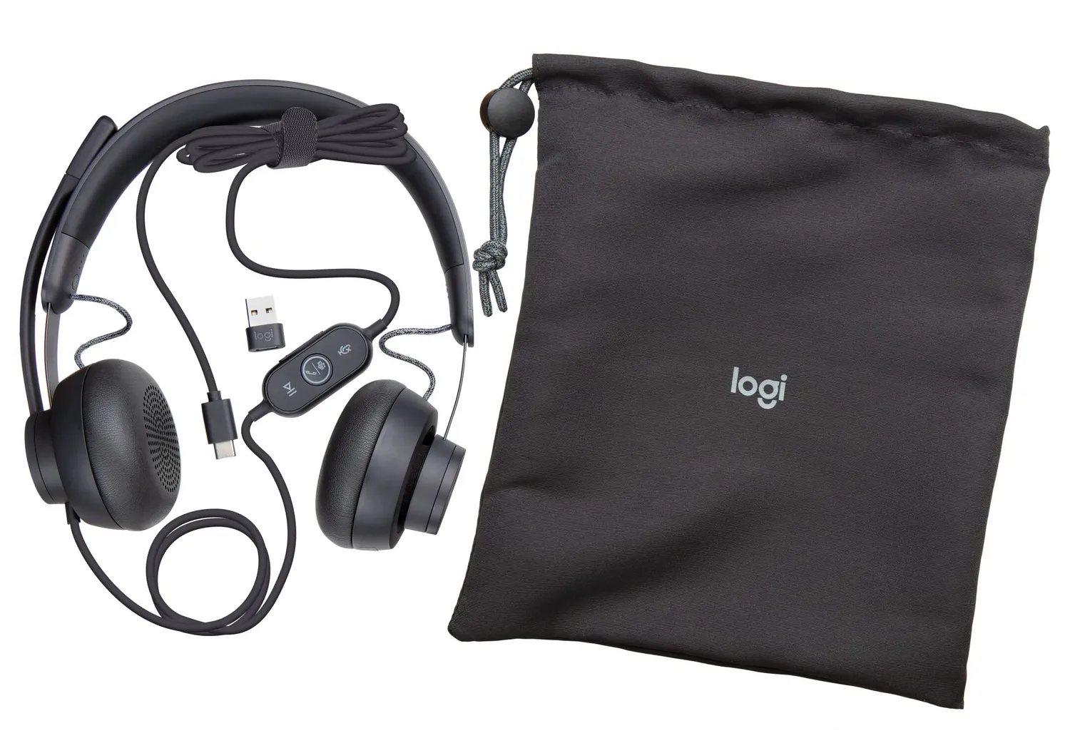 Logitech Zone Wired cuffia con microfono USB-C grafite Teams