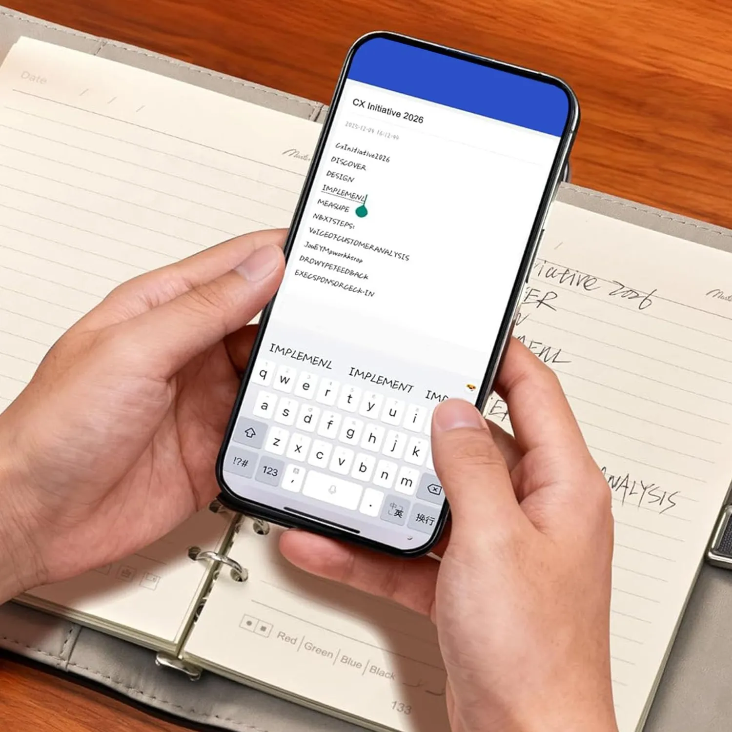 Zunate set penna digitale smart con taccuino A5 blu