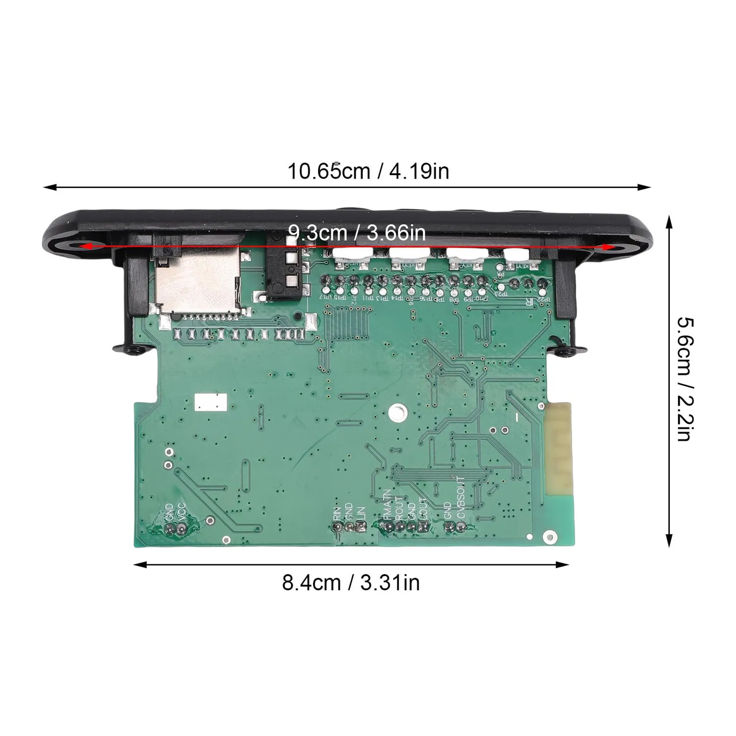 Zunate scheda decodifica Bluetooth 5.4 1080P MP5
