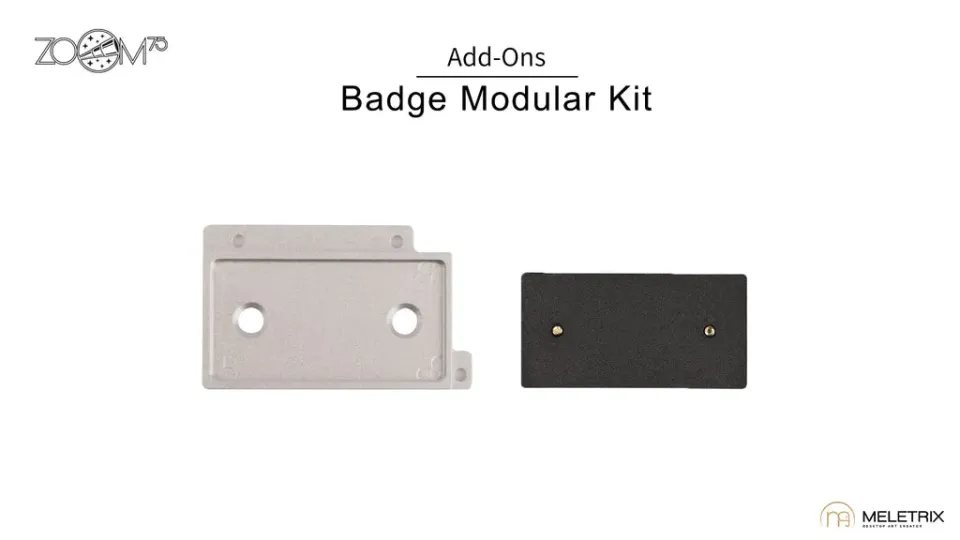 Meletrix Zoom75 kit badge 2U modulare aggiuntivo
