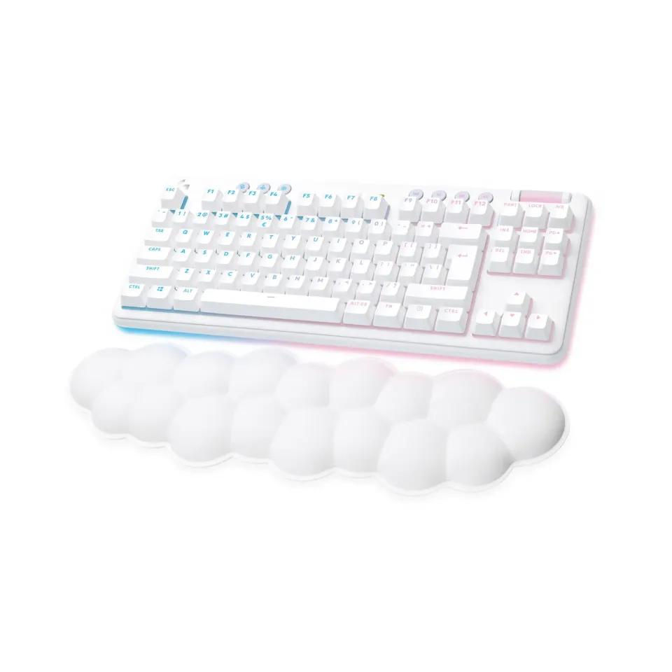 Logitech G G715 tastiera gaming wireless bianco RGB TKL