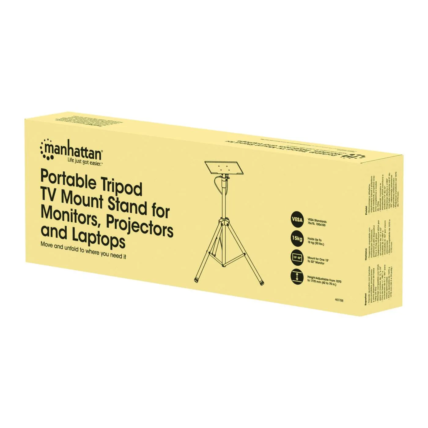 Manhattan treppiede supporto monitor 32" 15 kg VESA