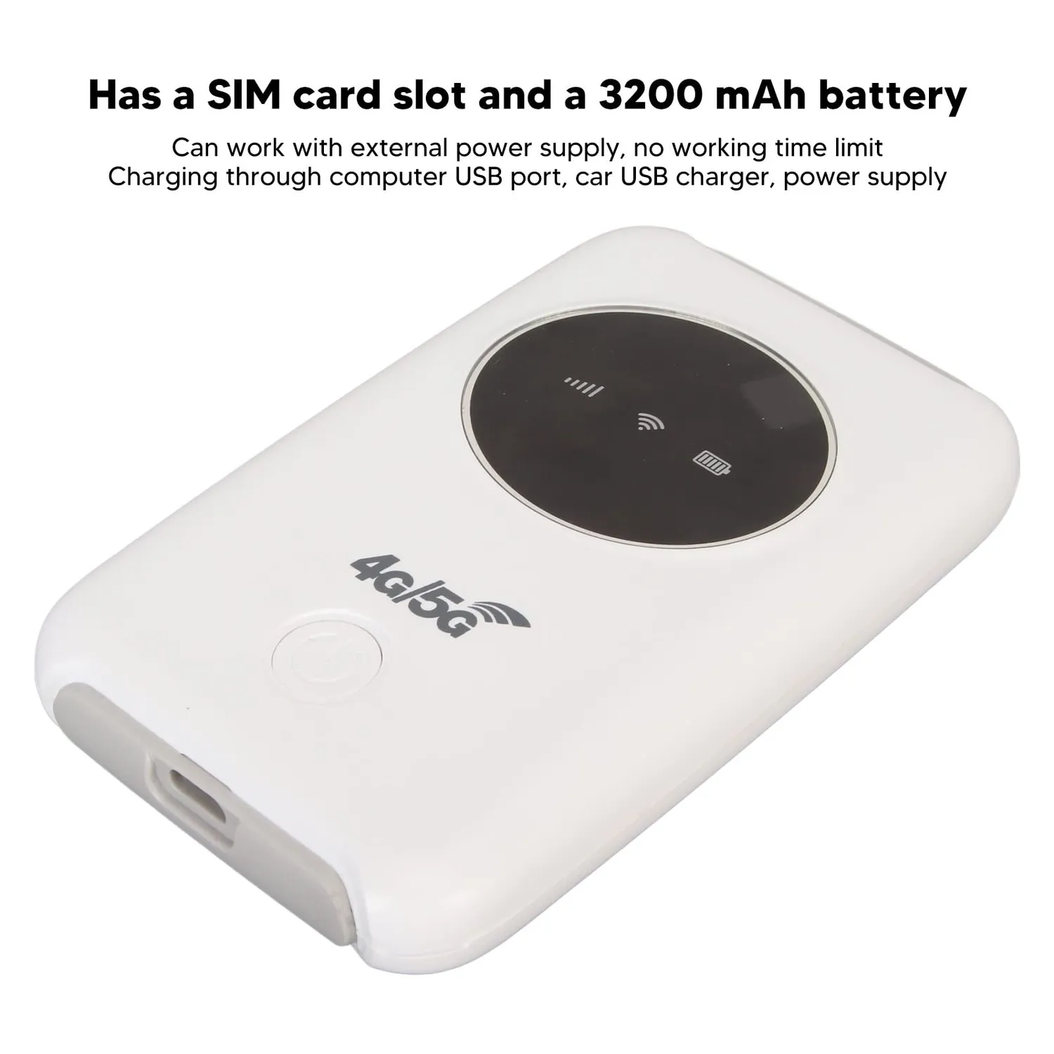 Zunate Hotspot WiFi Portatile 4G LTE Router 300 Mbps 10 Dispositivi