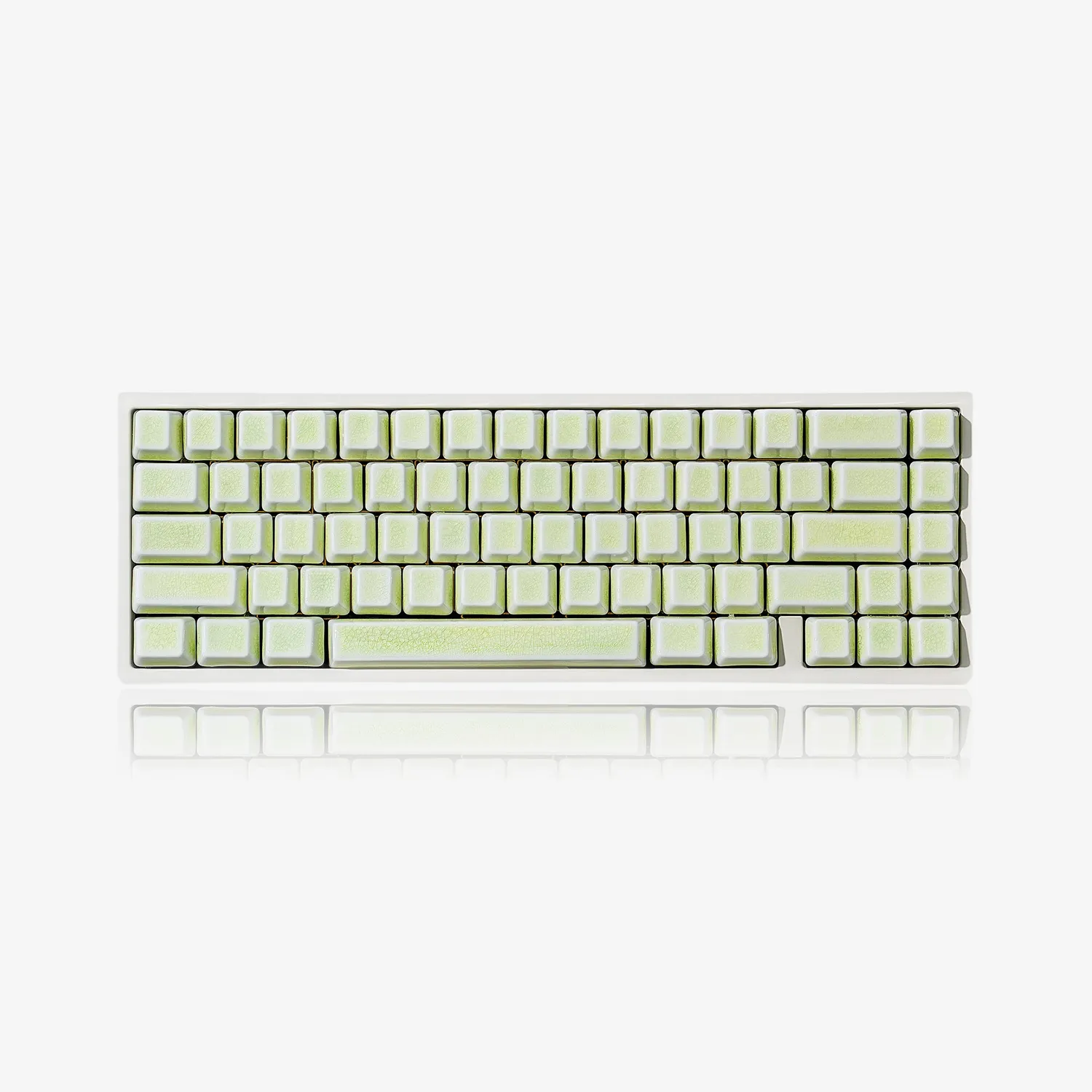 Cerakey Full Set keycap ceramica Green Crazed 113 tasti