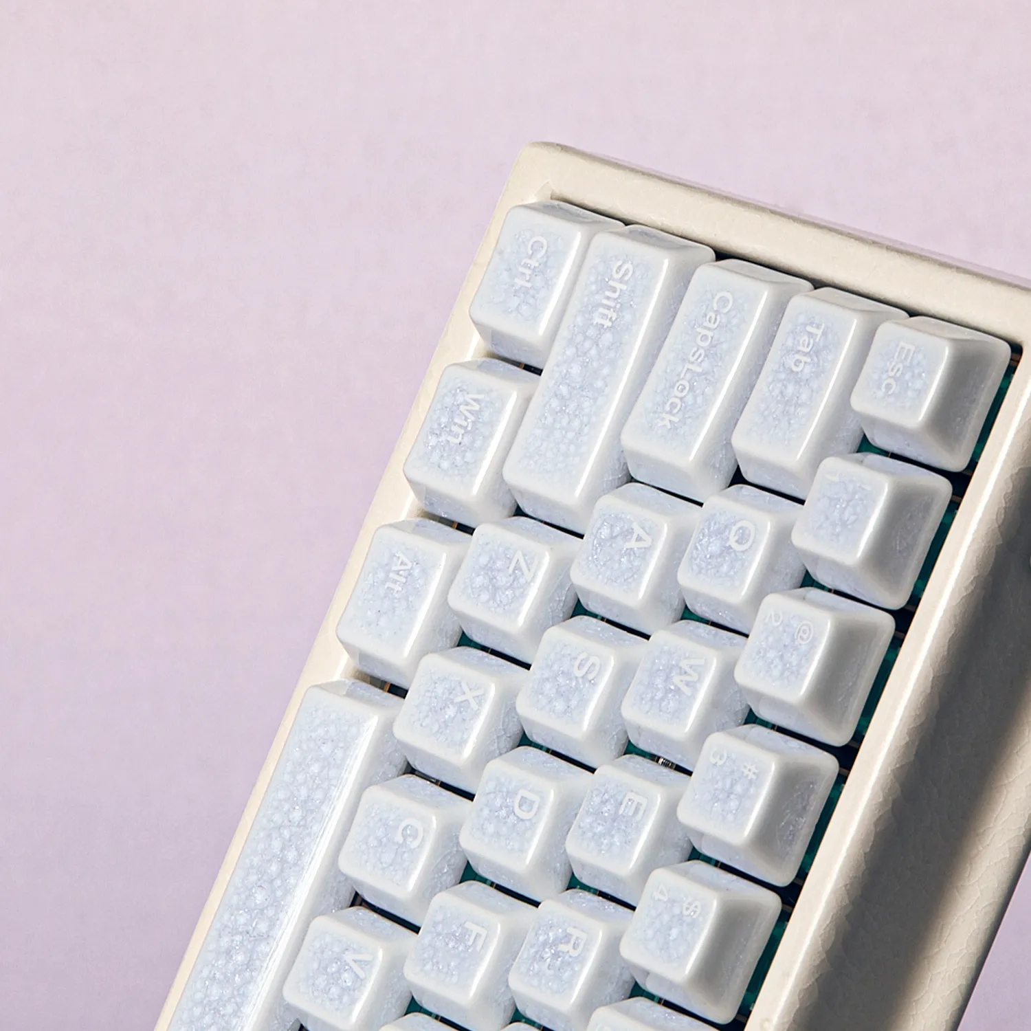 Cerakey Full Set V2 Purple Crazed keycap ceramica viola