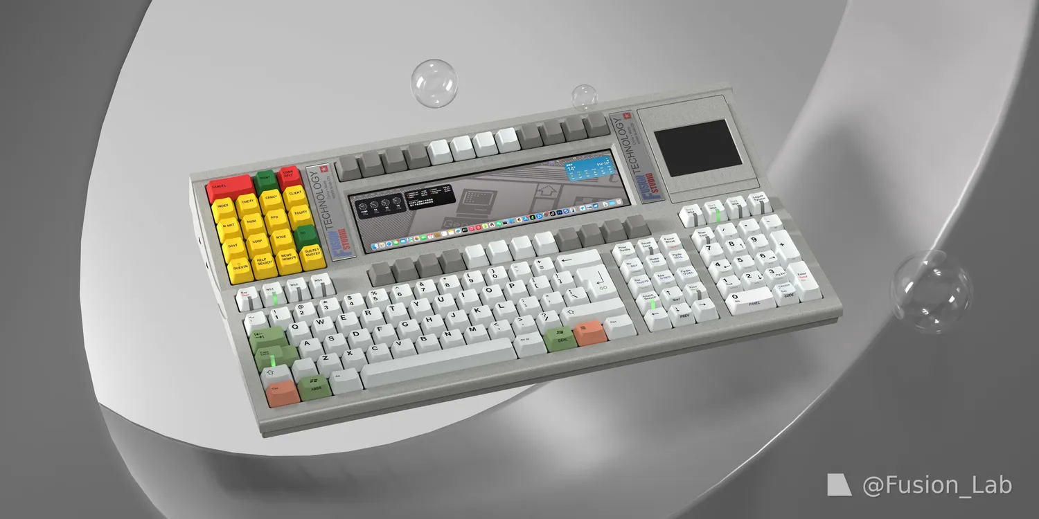 CoffeeKeys Vintech 06 tastiera alluminio nera hotswap display