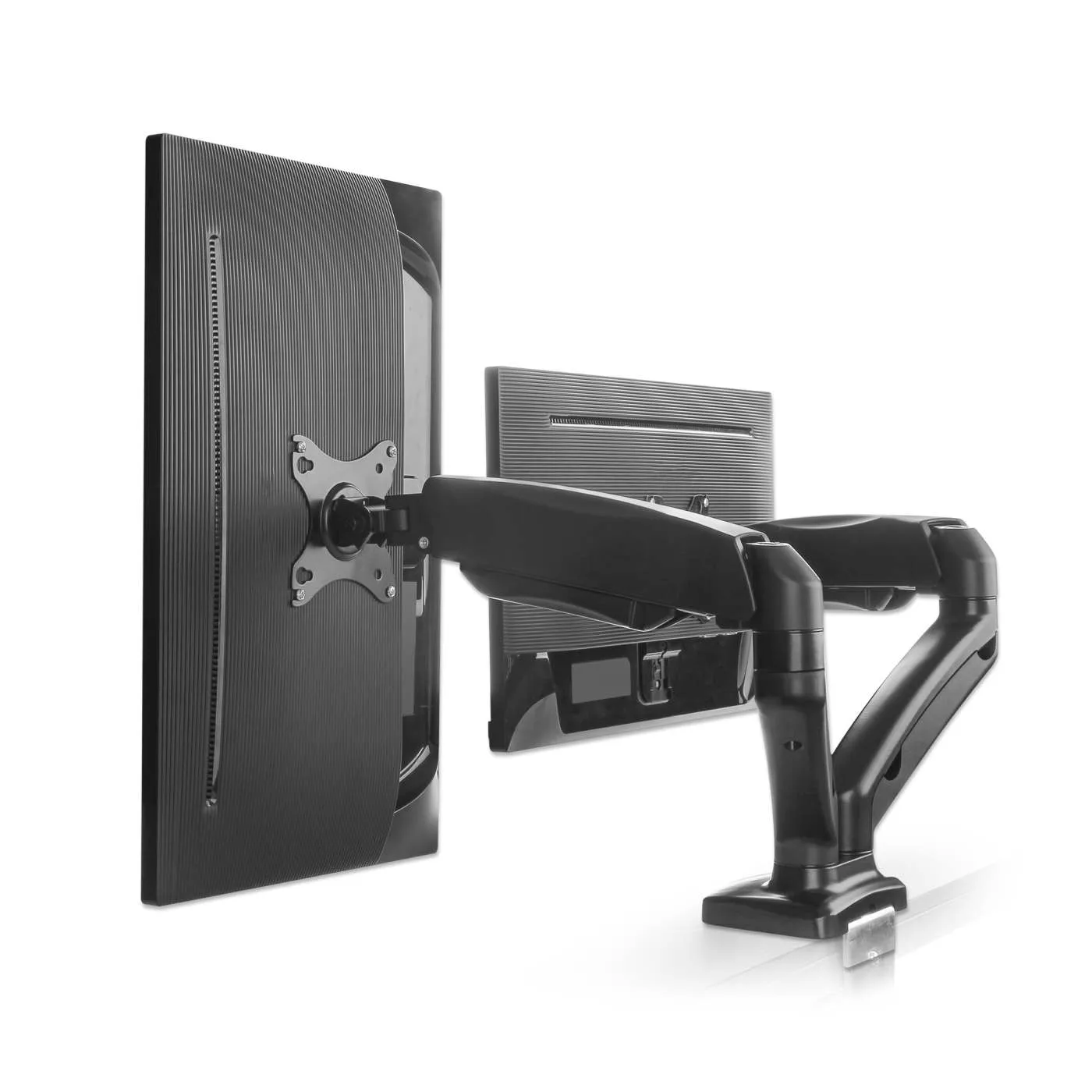 Manhattan Supporto 2 Monitor 17-32" a Gas Nero