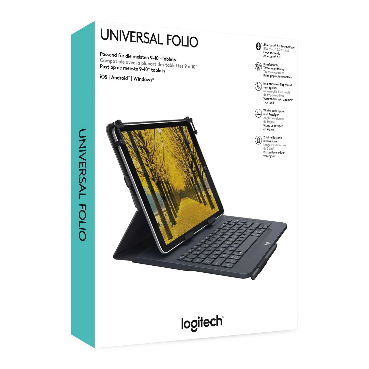Logitech Universal Folio cover tastiera tablet 9-10" ITA