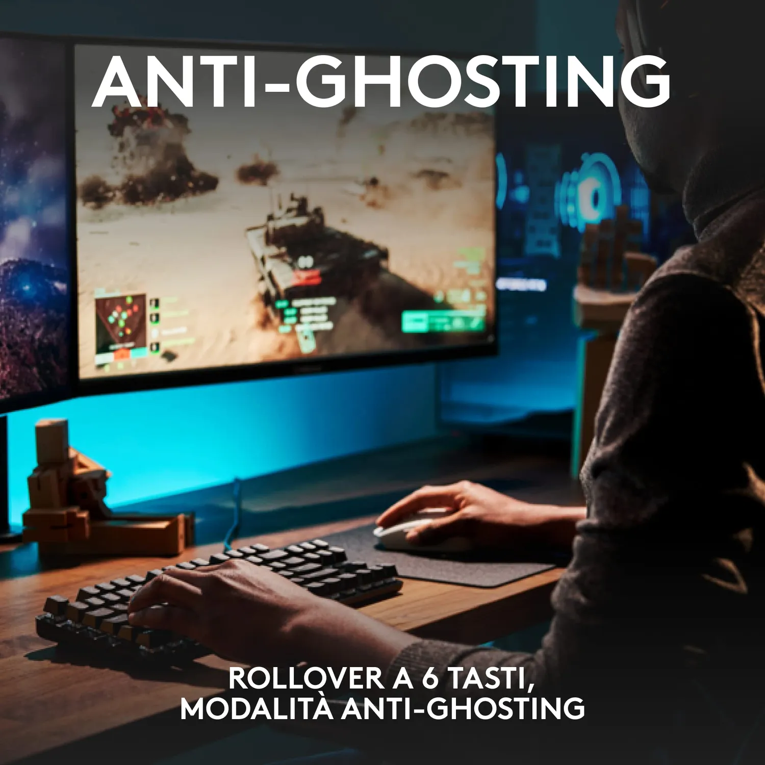Logitech G G413 SE TKL tastiera meccanica gaming ITA nero