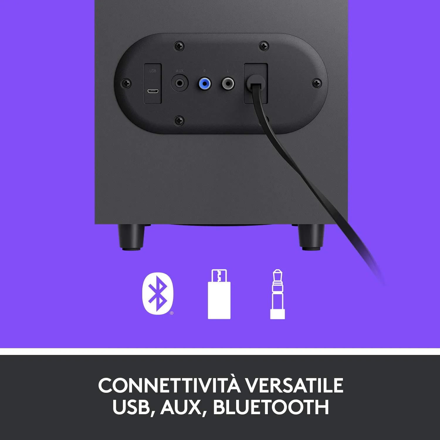 Logitech Z407 altoparlanti Bluetooth neri 80W