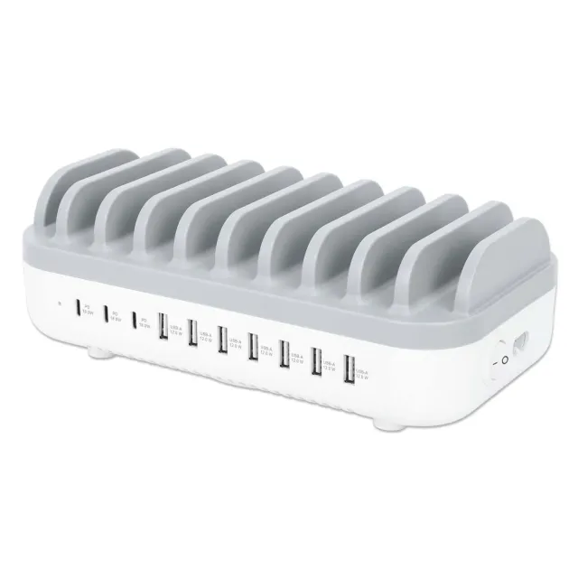 Manhattan 120W stazione ricarica USB 10 porte PD