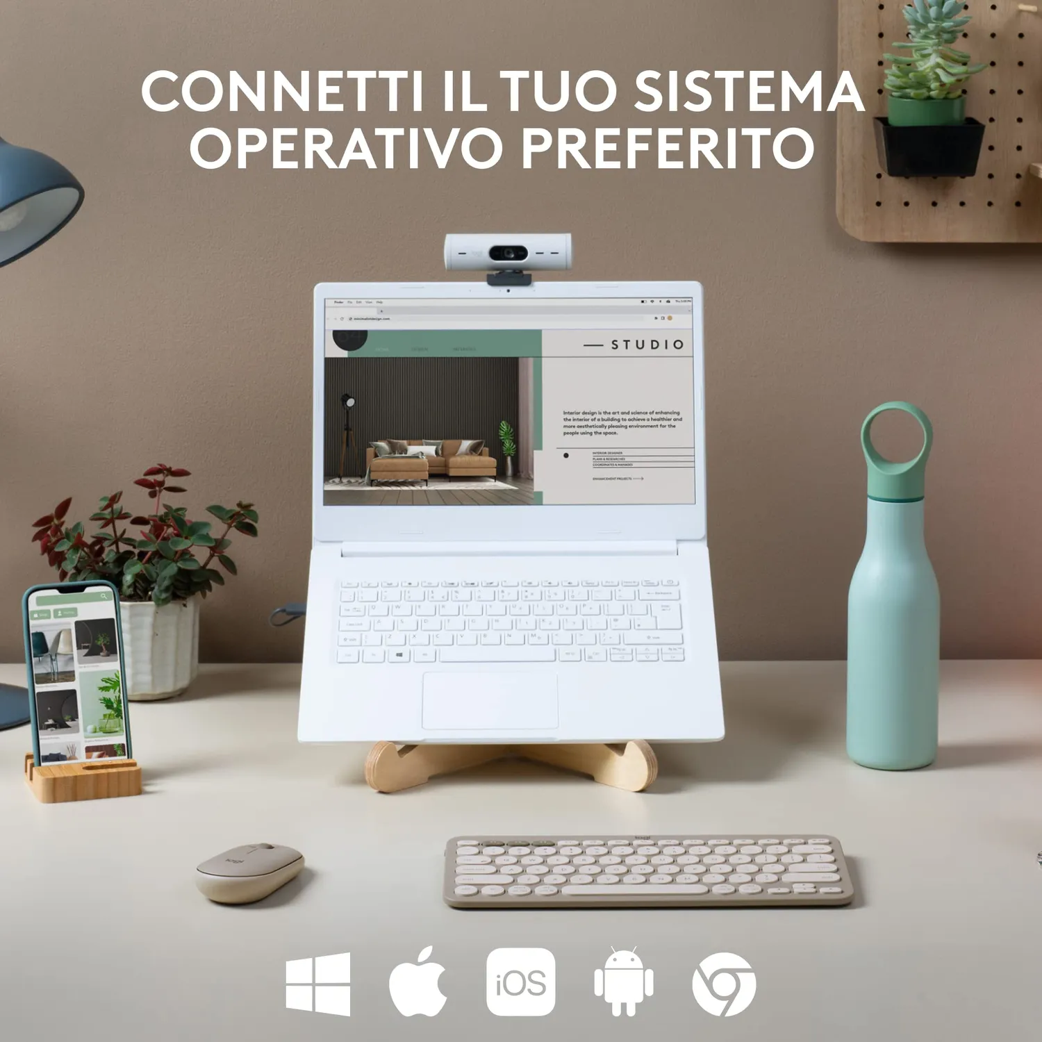 Logitech K380 tastiera wireless Bluetooth ITA QWERTY multidevice