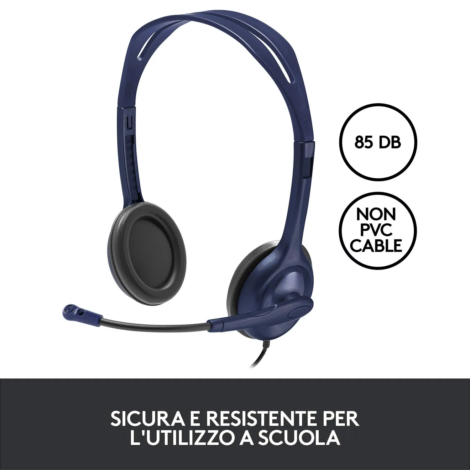 Logitech H111 headset stereo education jack 3,5 mm
