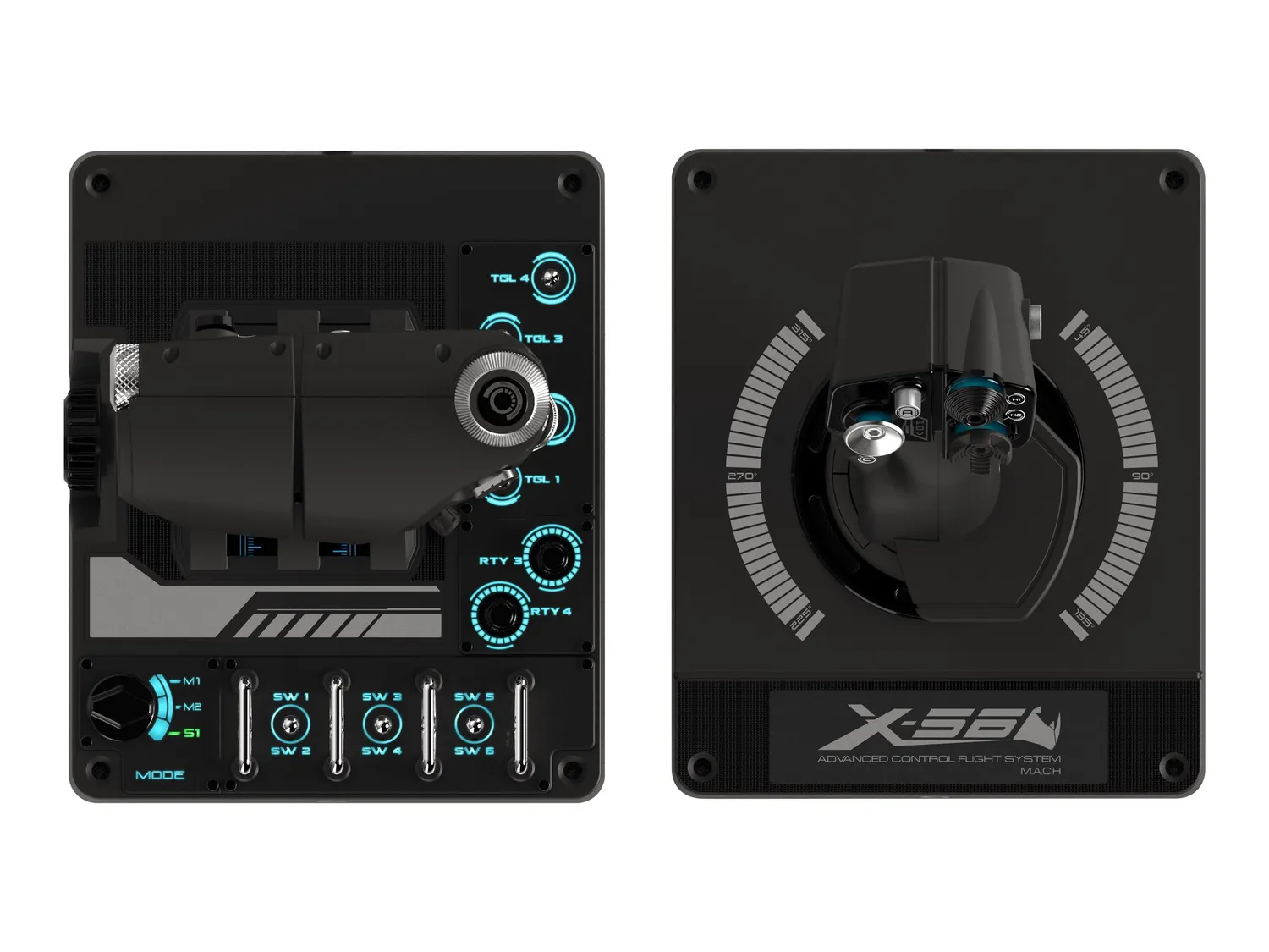 Logitech X56 HOTAS joystick acceleratore RGB