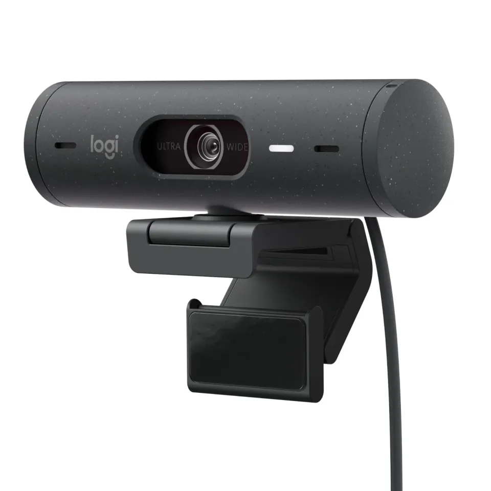 Logitech Brio 500 webcam Full HD 1080p grafite