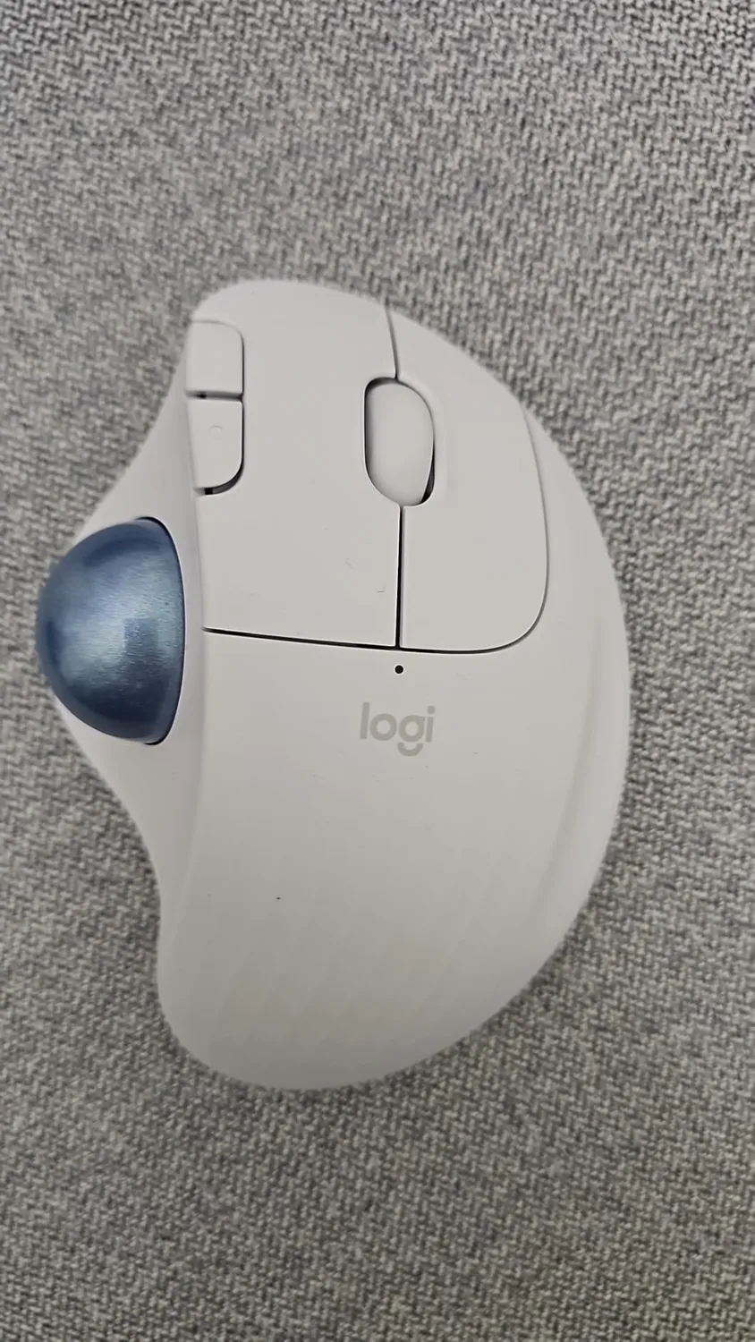 Logitech ERGO M575S trackball wireless bianco plastica