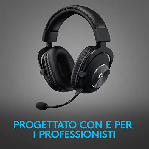Logitech G PRO X Wireless cuffia gaming + luce Litra Beam