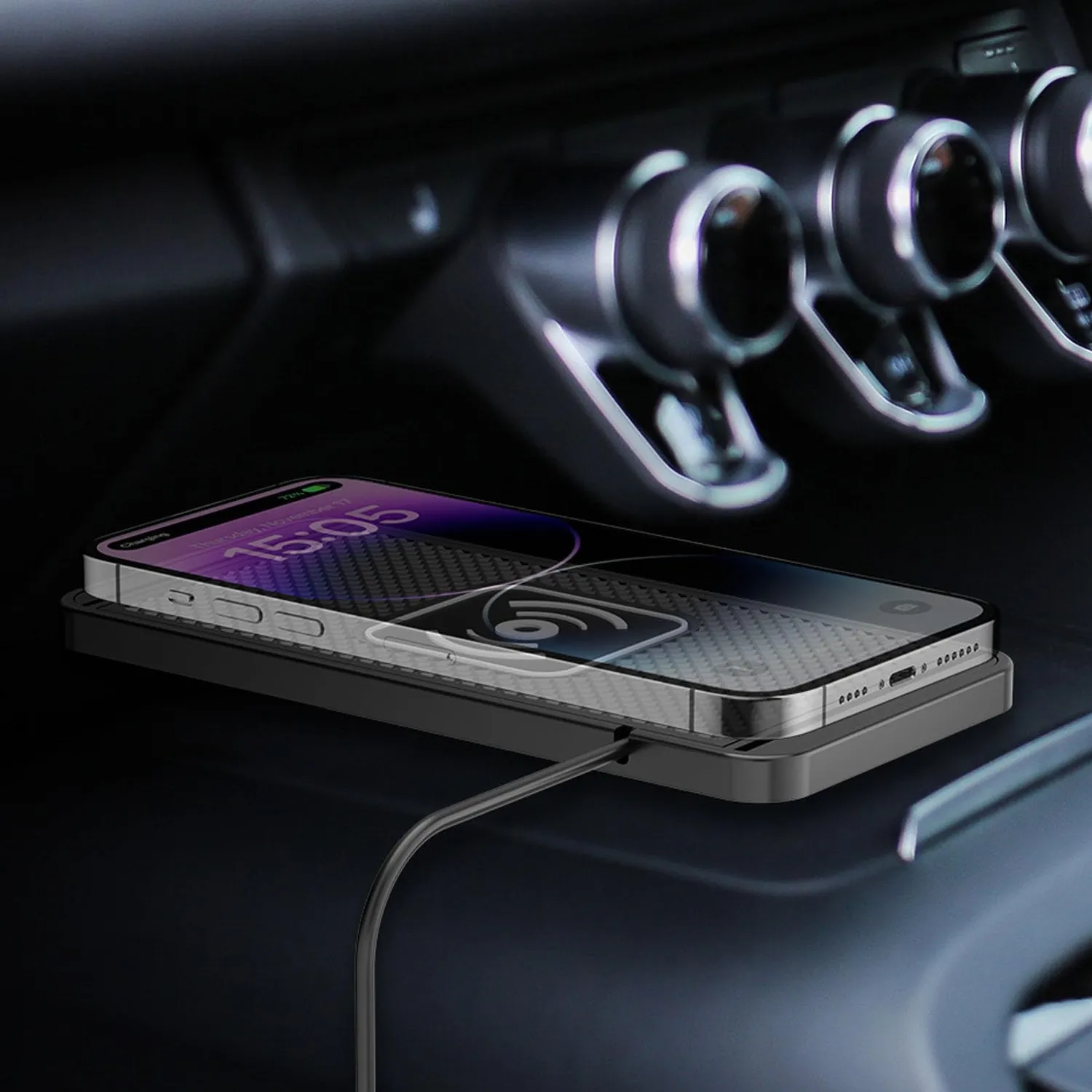 Zunate tappetino ricarica wireless auto 20W magnetico