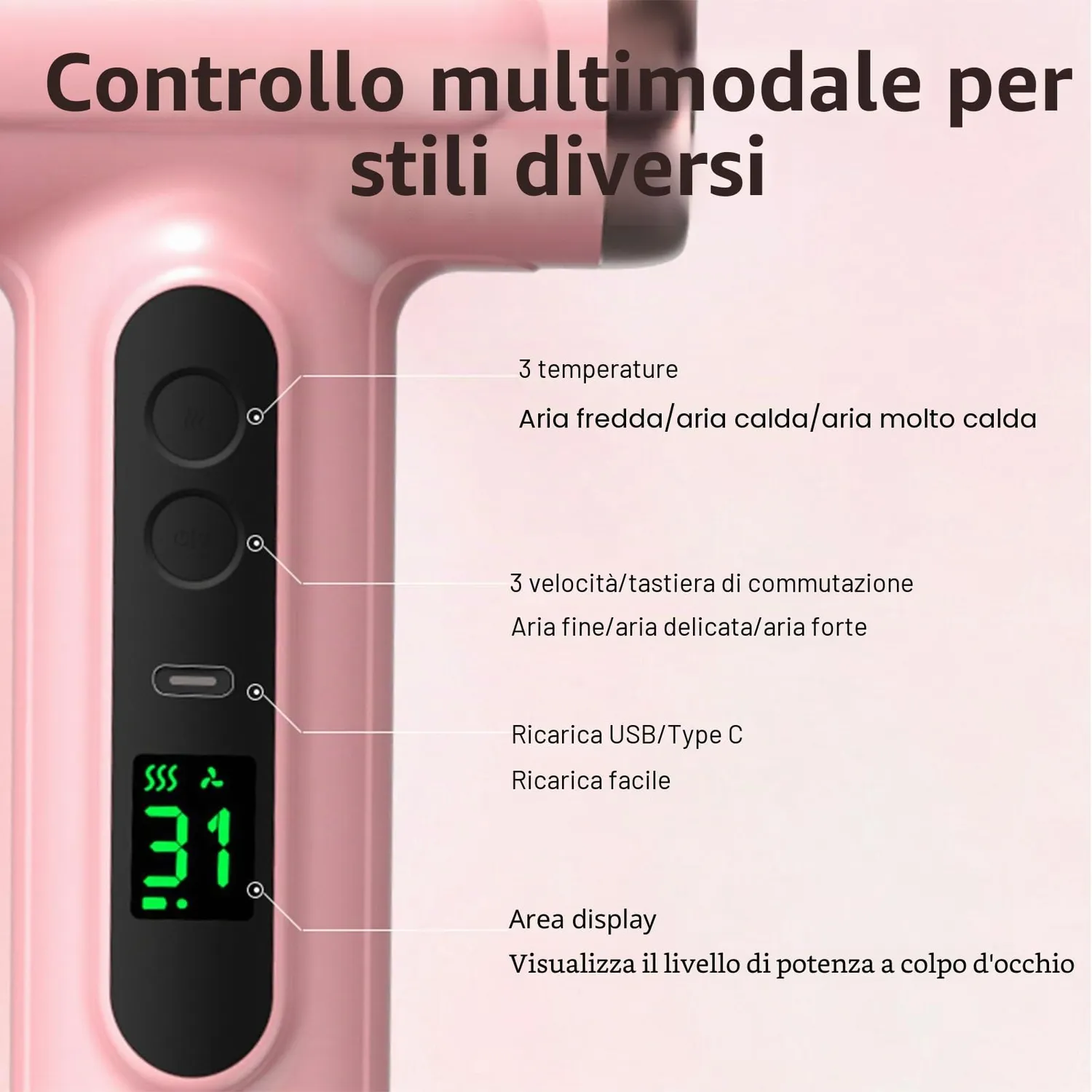 Zunate phon senza fili 200W bianco USB 15000mAh