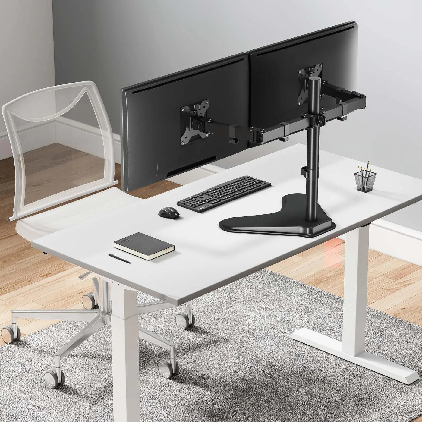 Manhattan Supporto Doppio Monitor 13-32" Nero VESA